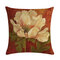 Retro Flower 45*45cm Cushion Cover Linen Throw Pillow Car Home Decoration Decorative Pillowcase - 6