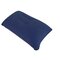 Convenient Ultralight Inflatable PVC Nylon Inflat Pillow Sleep Cushion Travel Bedroom Hiking Beach Car Plane Head Rest Support - Dark Blue