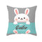 Easter Pillowcase Rabbit Egg Print Cushion Cover - 11