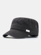Men Cotton Casual Outdoor Travel Sport Sunvisor Breathable Flat Hat Peaked Cap - #02