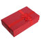 Bowknot Paper Necklace Earrings Ring Jewelry Box - Red