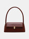 Women Solid Casual Shoulder Bag Handbag - Brown