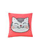 45 * 45 cmかわいい動物のクッションカバー犬猫漫画パターン家の装飾枕カバー - ＃5