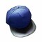 Men Women Mesh Leather Baseball Cap Flat Brimmed Hip-hop Hat - Blue