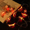 ラマダンライトカラフルストリングライト10電球暖かいライトメタルシェルストリングライト家の装飾用  - 赤