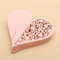 50Pcs Heart Laser Cut Pearlescent Paper Wedding Name Place Cards  Wine Glass Party Accessories - Pink