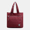 Handbag Casual Shoulder Strap Adjustable Shoulder Handbag Large Capacity Nylon Lightweight Mom Big Bag - Red