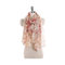 Bali Yarn Scarf Female Sunscreen Chinese Style Scarf Peony Flower Scarf Cotton And Linen New - Yellow safflower