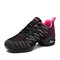 Women Soft Outsole Mesh Lace Up Dance Shoes Sneakers - Rose