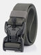 125CM Men Nylon Belt Zinc Alloy Magnetic Buckle Tactical Casual Belt - Dark Gray