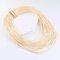Multilayer Necklace Leather Cord Magnet Hook Statement Necklaces for Women - Cream