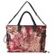Peacock Canvas Tote Handbags Chinese National Shoulder Crossbody Bags - Red