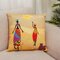 Capa de almofada de linho com impressão em estilo folk indiano da África Fronha para casa Sofá Fronha Art Decor Fronha assento - #5