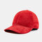 Men And Women Single Skin Thin Sheepskin Baseball Cap Leather Hat Tide - Sheepskin full fluffy red