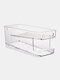 1/2/4PCs Plastic Double Layer Drawer Multifunction Kitchen Refrigerator Beverage Storage Organizer Box - #02