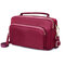 Women Nylon Clutches Bags Functional Phone Bag Crossbody Bag - Wine Red