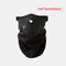 Cycling Half Face Mask Cover Unisex Winter Warm Fleece Ski Windproof Neck Ear Guard Breathable - Black