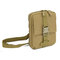 Tactical Nylon Multifunction Mini Tool Pouch Shoulder Bag - Khaki