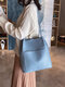 Women Multi-pocket Large Capacity Handbag Shoulder Bag Tote - Blue