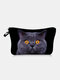 Portable Cat Starry Sky Printed Makeup Bag Travel Women Wash Storage Bag - #01