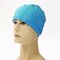  Men Women Waterproof Hats Silicone Protect Ears Sports Swimming Cap - Light Blue