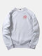 Mens Plain Style Solid Color Fleece Scratch Printed O-neck Collar Hoodies - Gray