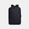 Men Nylon USB Charging Casual Large Capacity 15.6 Inch Laptop Bag Travel Backpack - Black