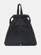 Women Nylon Fashion Multi-Carry Large Capacity Foldable Backpack - Black