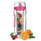  Infusor de frutas sin BPA, hervidor de columna de frutas deportivas, taza de plástico para frutas, botella espacial de limonada de 1000 ML - Rosado