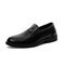 Men Hard-wearing Black Formal Business Dress Shoes - Black