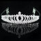 Элегантный Свадебное Свадебный тиара горный хрусталь хрустальная корона Pageant выпускного вечера Волосы оголовье - # 1