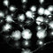 Battery Powered 4M 40LED Snowflake Bling Fairy String Lights Christmas Outdoor Party Home Decor - White