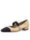 Women Elegant Dating Shoes Comfy Black Square Toe Mary Jane Shoes - Apricot