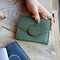 Women PU Leather Coin Bags Card Holders Wallet Purse - Green