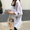 Solid Color Shirt Women's Loose Thin Large Size Sunscreen Leisure - White