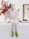 1PC Easter Bunny Gnome With luce a led Bambola senza volto Pasqua Peluche Nano Decorazioni per feste a casa Ornamento da scrivania Giocattoli per bambini Pendenti - verde