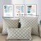 Modem Concise Style Chenille Plaid Cushion Cover Double-side Printing Sofa Decor Pillowcase - #2