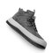 Men PU Non Slip Lace Up Stylish Casual Skate Shoes - Dark Gray