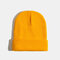 Unisex Solid Color Knitted Wool Hat Skull Cap Beanie Caps - Yellow