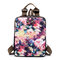 Brenice Cowhide National Flower Handbags Multifunction Shoulder Bags Backpack - 01