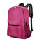 Lightweight Waterproof Nylon Travel Backpack Folding Men Women Unisex Bag - Rose Red