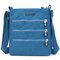 Women Nylon Multi-Pockets Waterproof Crossbody Bag - Blue1