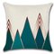 Modern Minimalism Nordic Style Cushion Cover Blue Elk Geometrical Print Linen Pillowcase - 5