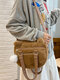 Women Fluffy Ball Cute Shoulder Bag Handbag Tote - Brown