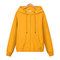 Solid Color Hooded Sweater Women's Thin Zipper Open Hoodie Baseball Uniform - Mang yellow