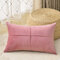 Solid Color Velvet Cushion Waist Pillowcase Nordic Home Long Waist Pillowcase - Purple