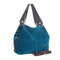 Women Solid Flannel Large Capacity Soft Leisure Tote Handbag Crossbody Bag - Blue