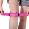 1Pcs Knee Support Brace Patella Belt Pressurized Breathable Kneepad Basketball Adjustable - Rose