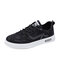 Men Ice Silk Cloth Breathable Camouflage Pattern Skate Shoes - Black
