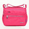 Nylon Waterproof Light Weight Crossbody Bag For Women - Rose Red